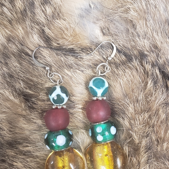 ONE OF A KIND HANDMADE EARRINGS - Picture 6 of 8